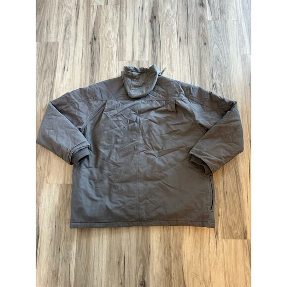 Men’s Size 2XL Dickies Workwear Gray Hooded Duck Shirt Quilted Jacket - Picture 6 of 6